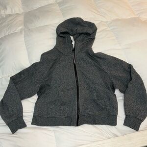 Lululemon oversized full zip crop hoodie size M/L